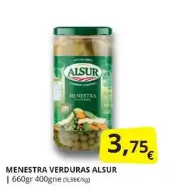 Supermercados MAS Alsur - menestra verduras oferta