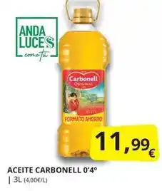 Supermercados MAS Carbonell - aceite 0'4 oferta