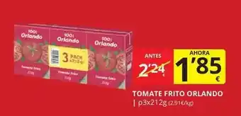 Supermercados MAS Orlando - tomate frito oferta