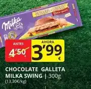 Supermercados MAS Milka - chocolate galleta oferta