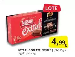 Supermercados MAS Nestlé - lote chocolate oferta