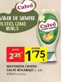 Supermercados MAS Calvé - mayonesa casera calve bocabajo oferta