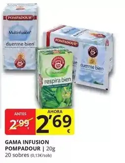 Supermercados MAS Pompadour - infusion oferta