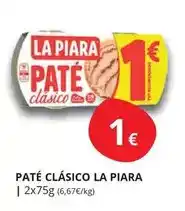 Supermercados MAS La piara - paté clasico oferta