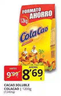 Supermercados MAS Cola cao - cacao soluble oferta