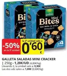 Supermercados MAS Gullón - galleta saladas mini cracker oferta