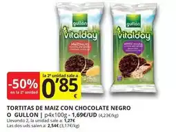 Supermercados MAS Gullón - tortitas de maiz con chocolate negro o gullon oferta