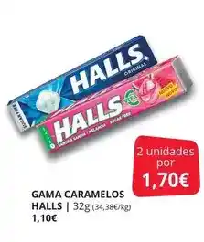 Supermercados MAS Halls - gama caramelos oferta