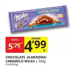 Supermercados MAS Milka - chocolate almendra/ caramelo oferta