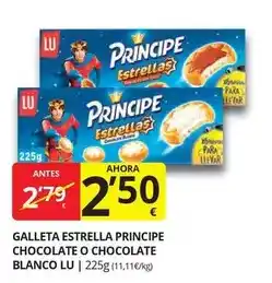 Supermercados MAS Príncipe - galleta estrella principe chocolate o chocolate blanco oferta