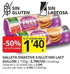 Supermercados MAS Free - galleta digestive s/glut/sin lact oferta