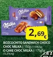 Supermercados MAS Milka - bozcochito sandwich choco choc o cake choc oferta