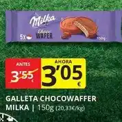 Supermercados MAS Milka - galleta chocowaffer oferta