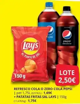 Supermercados MAS Lay's - refresco cola o zero cola oferta