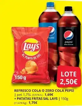 Supermercados MAS Lay's - refresco cola o zero cola oferta
