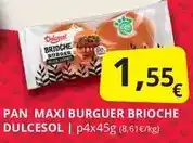 Supermercados MAS Dulcesol - pan maxi burguer brioche oferta