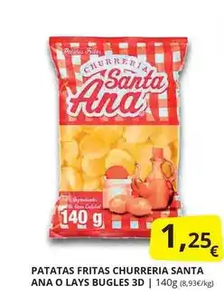 Supermercados MAS Carrera - patatas fritas santa ana o lays bugles oferta