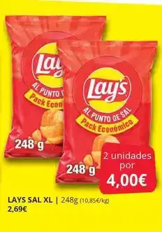 Supermercados MAS Lay's - sal xl oferta