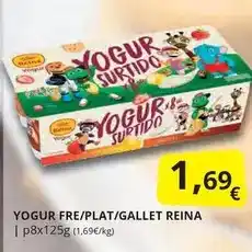 Supermercados MAS Reina - yogur fre/plat/gallet oferta