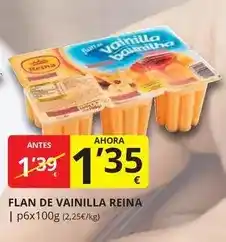 Supermercados MAS Reina - flan de vainilla oferta