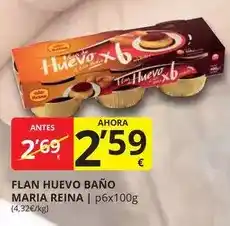 Supermercados MAS Reina - flan huevo baño maria reina oferta