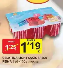 Supermercados MAS Reina - gelatina light s/azc fresa reina oferta