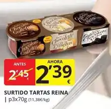 Supermercados MAS Reina - surtido tartas oferta