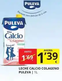 Supermercados MAS Puleva - leche calcio colageno oferta