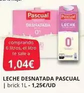 Supermercados MAS Pascual - leche desnatada oferta