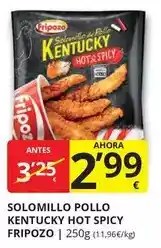 Supermercados MAS Fripozo - solomillo pollo kentucky hot spicy oferta