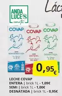 Supermercados MAS Covap - leche entera oferta