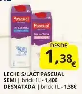 Supermercados MAS Pascual - leche s/lact oferta