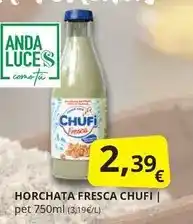 Supermercados MAS Chufi - horchata fresca oferta