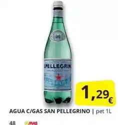 Supermercados MAS San pellegrino - agua c/gas oferta