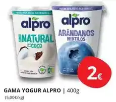 Supermercados MAS Alpro - gama yogur oferta
