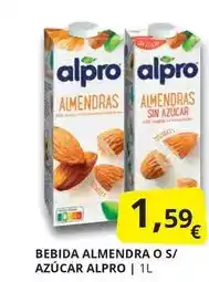 Supermercados MAS Alpro - bebida almendra o s/ azucar oferta