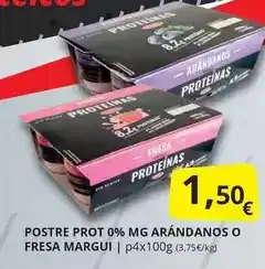 Supermercados MAS Margui - postre prot 0% mg arandanos o fresa oferta