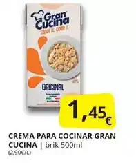 Supermercados MAS Crema para cocinar oferta