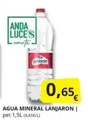 Supermercados MAS Lanjarón - agua mineral oferta