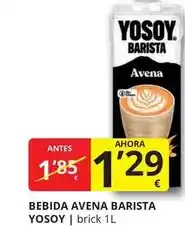 Supermercados MAS Yosoy - bebida avena barista oferta