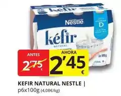 Supermercados MAS Nestlé - kefir natural oferta