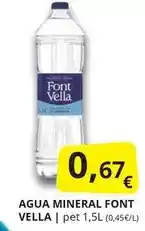 Supermercados MAS Font vella - agua mineral oferta