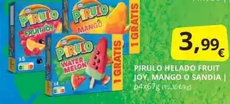 Supermercados MAS Pirulo - helado fruit joy, mango o sandia oferta