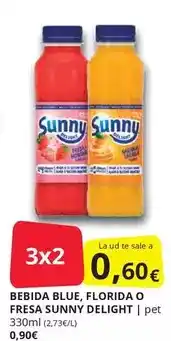 Supermercados MAS Sunny - bebida blue, florida o fresa delight oferta
