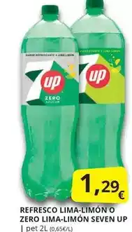 Supermercados MAS Up - refresco lima-limon o zero lima-limon seven oferta