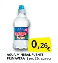 Supermercados MAS Fuente primavera - agua mineral oferta