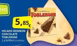 Supermercados MAS Evo - helado bombon chocolate oferta
