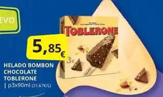 Supermercados MAS Evo - helado bombon chocolate oferta