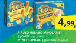 Supermercados MAS Pirulo - helado oferta