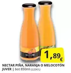 Supermercados MAS Juver - nectar pina, naranja o melocoton oferta